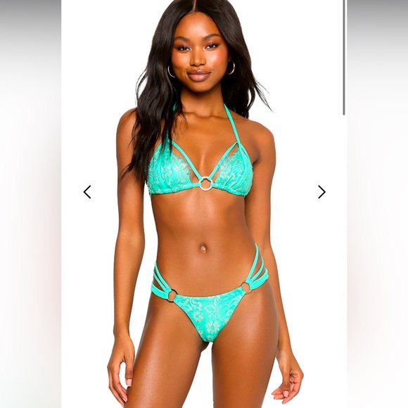 Beach Bunny Swimwear - GunPowder Bikini Bottom - New with Tag🏷️ - XSMALL - Sefm - Picture 4 of 16